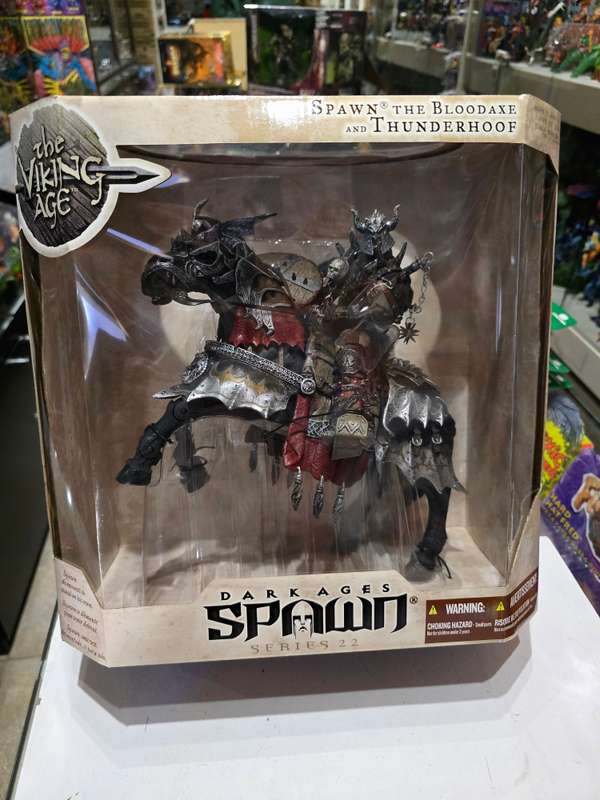 Moc 2002 Mcfarlane Spawn Dark Ages Bloodaxe And Thunderhoof Deluxe Box Set