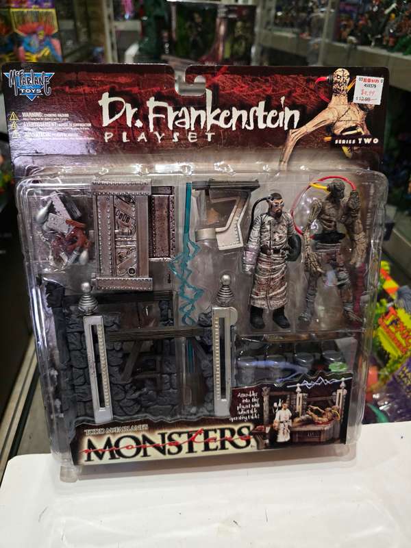 Moc 1998 Mcfarlane Monsters Dr.Frankenstein Playset