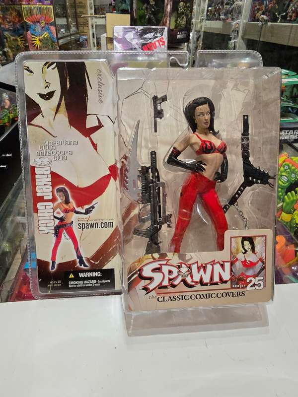 Moc 2004 Mcfarlane Spawn Biker Chick Collectors Club Exclusive