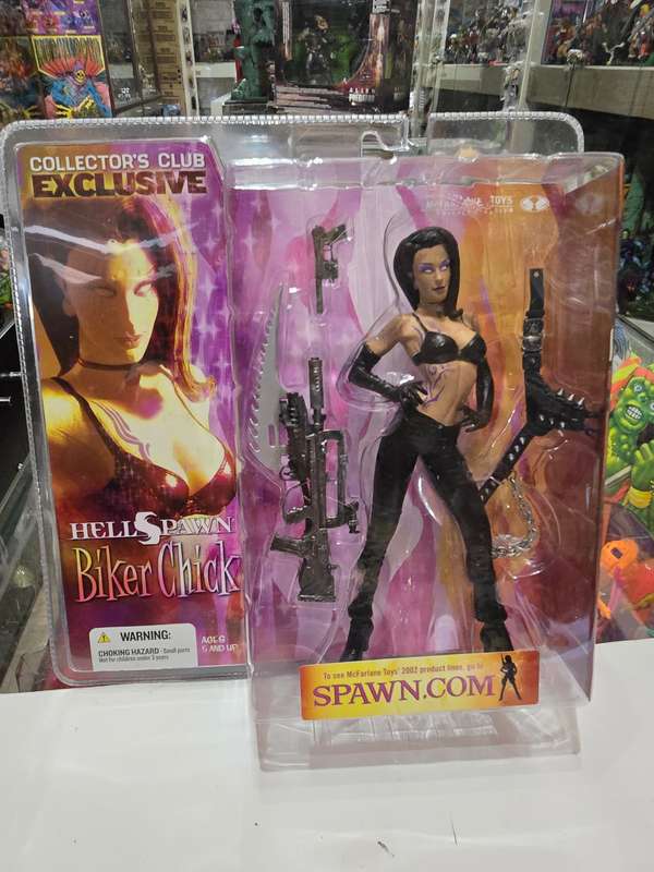 Moc 2002 Mcfarlane Hellspawn Biker Chick Collectors Club Exclusive