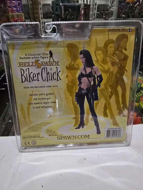 Moc 2002 Mcfarlane Hellspawn Biker Chick Collectors Club Exclusive