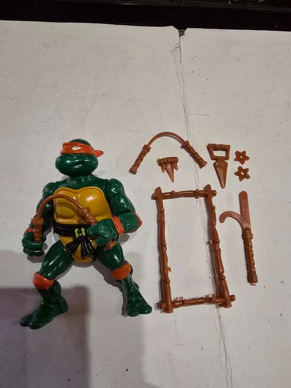 1988 Complete Michaelangelo Vintage Figure Teenage Mutant Ninja Turtles 45