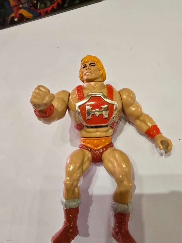 1985 Thunder Punch He-Man of He-Man Masters of the Universe 99 (MOTU) Vintage Figure