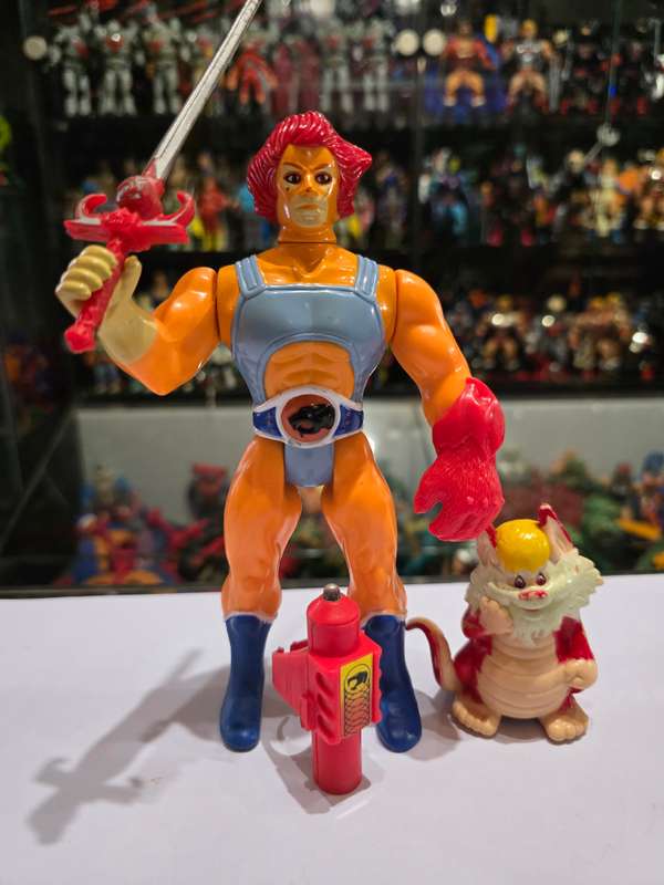 Thundercats 1985 Complete Lion-O With Pvc Snarf Vintage Figure 45