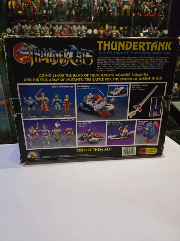Thundercats 1985 Complete Thundertank With Box Vintage Figure
