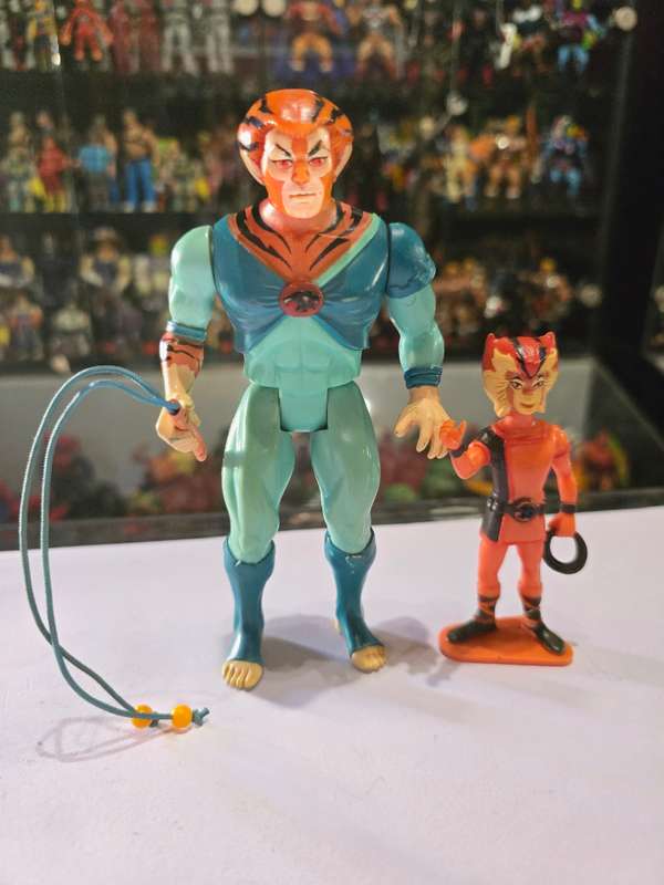 Thundercats 1986 Complete Tygra And PVC Willykat  Vintage Figure 82