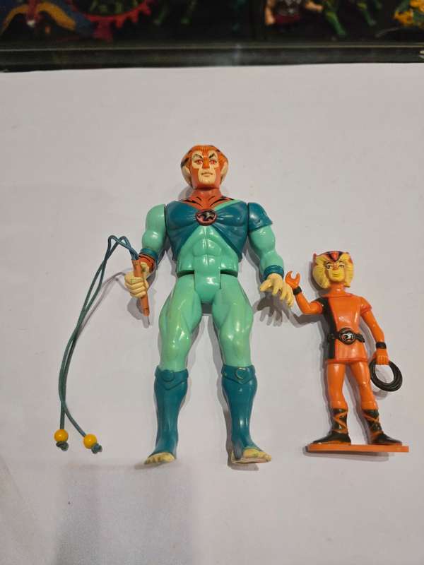 Thundercats 1986 Complete Tygra And PVC Willykat  Vintage Figure 82