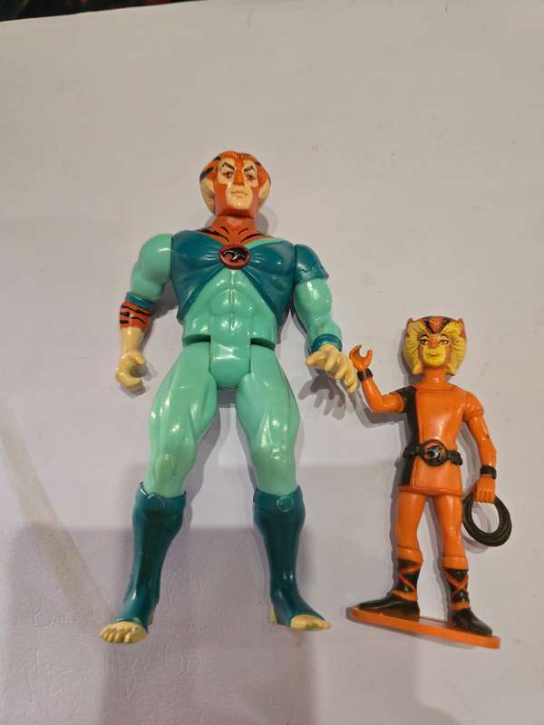 Thundercats 1986 Tygra With PVC Wilykat Vintage Figure  90