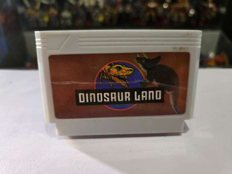 Vintage Tv Game Cartridge Famicom Dinosaur Land