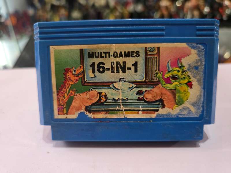 Vintage Tv Game Cartridge Famicom 16 in 1