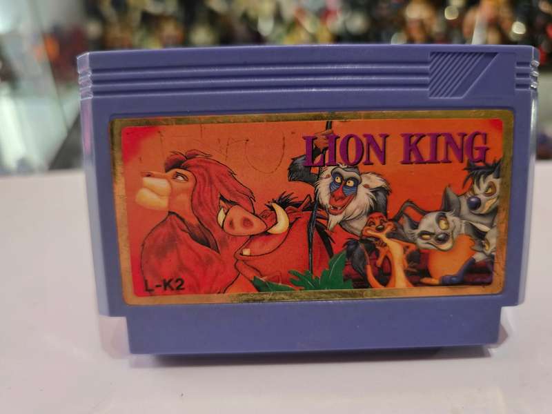 Vintage Tv Game Cartridge Famicom Lion King