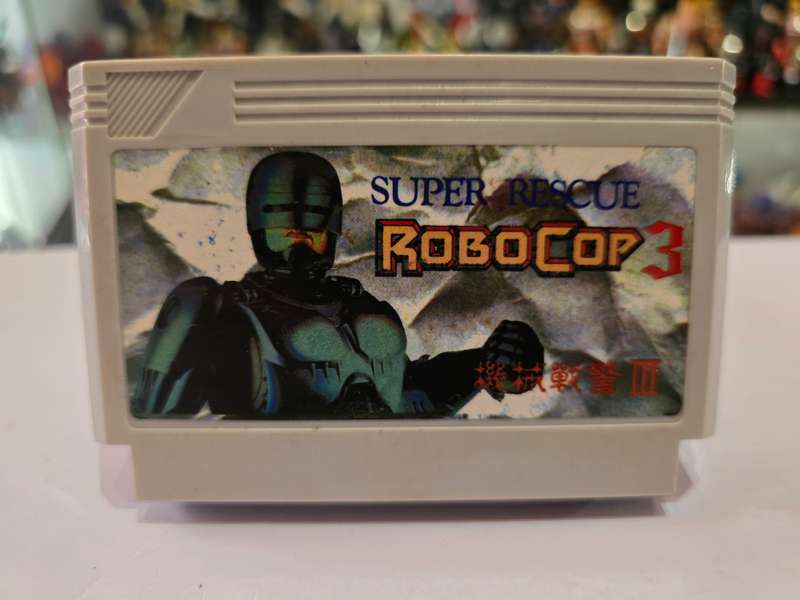 Vintage Tv Game Cartridge Famicom Robocop 3