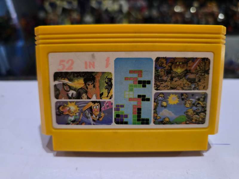 Vintage Tv Game Cartridge Famicom 52 in 1