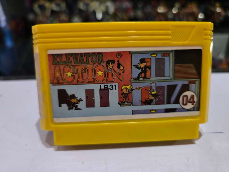 Vintage Tv Game Cartridge Famicom Elevator Action