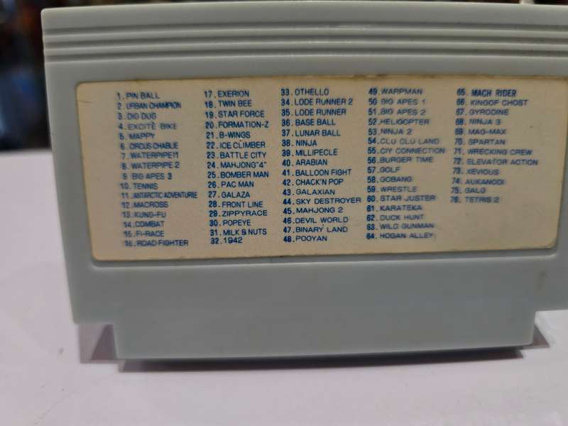 Vintage Tv Game Cartridge Famicom 76 in 1