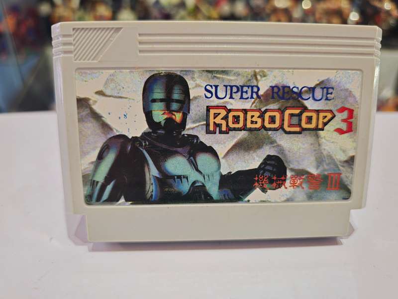 Vintage Tv Game Cartridge Famicom Robocop 3