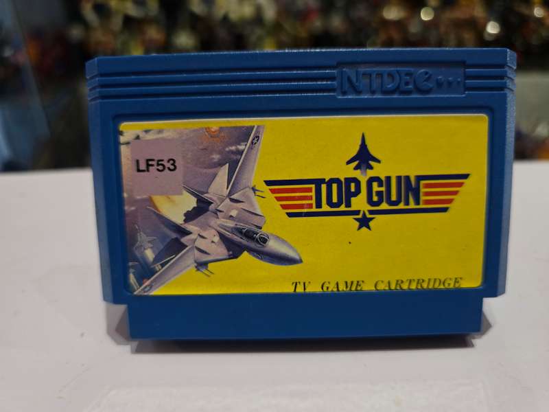 Vintage Tv Game Cartridge Famicom Top Gun
