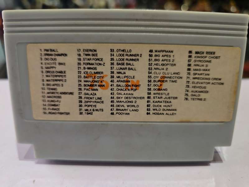 Vintage Tv Game Cartridge Famicom 76 in 1