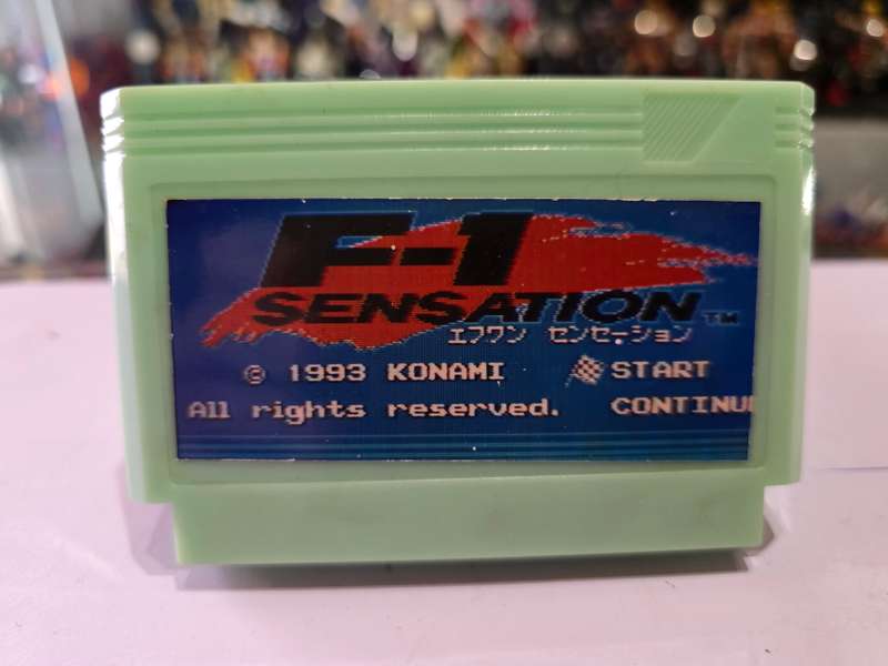 Vintage Tv Game Cartridge Famicom F1 Sensation