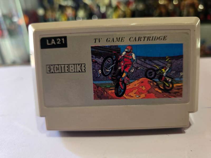 Vintage Tv Game Cartridge Famicom Excite Bike