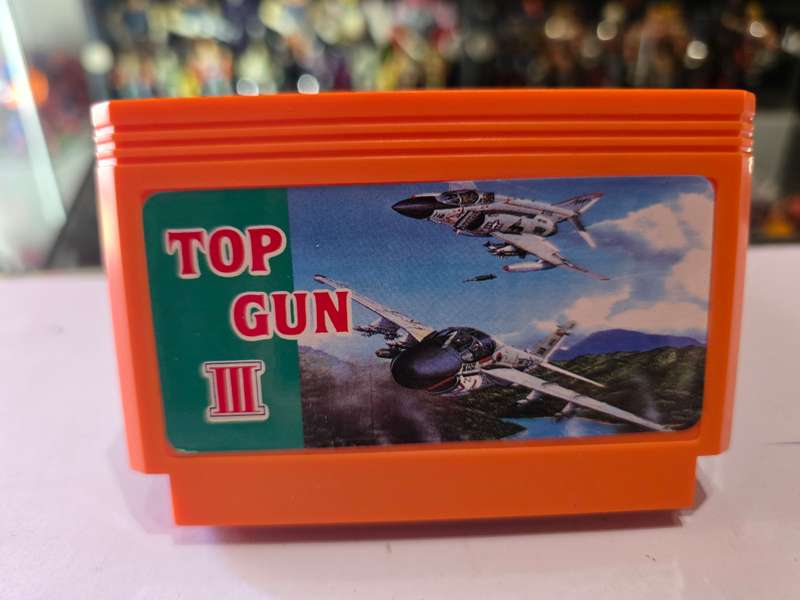 Vintage Tv Game Cartridge Famicom Top Gun 3