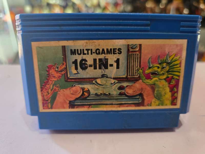 Vintage Tv Game Cartridge Famicom 16 in 1