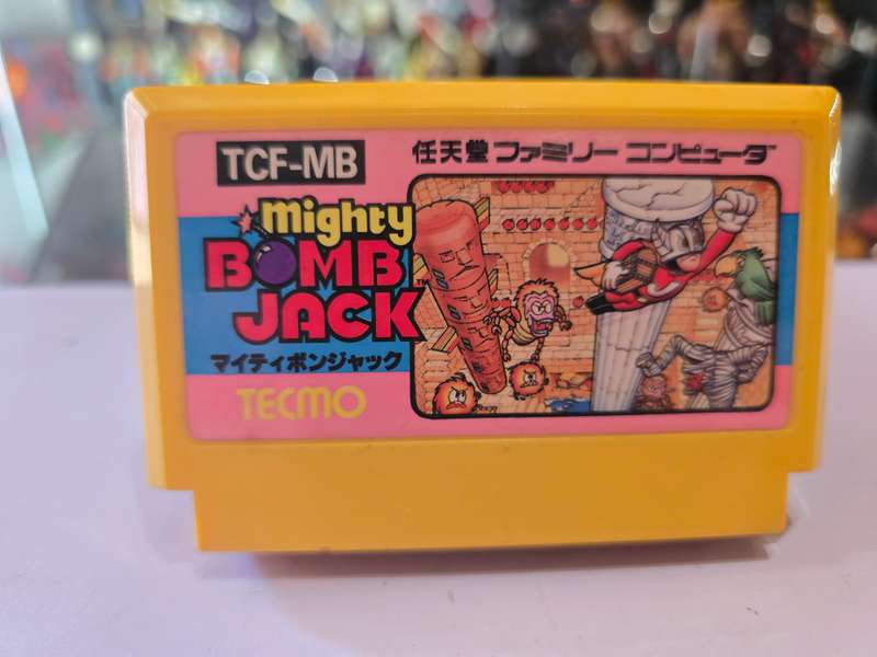 Vintage Tv Game Cartridge Famicom Mighty Bomb Jack