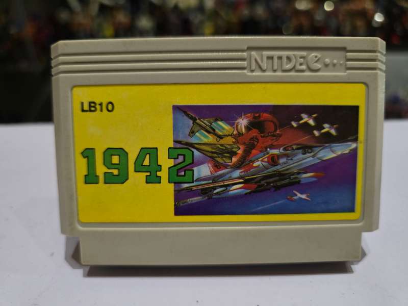Vintage Tv Game Cartridge Famicom 1942