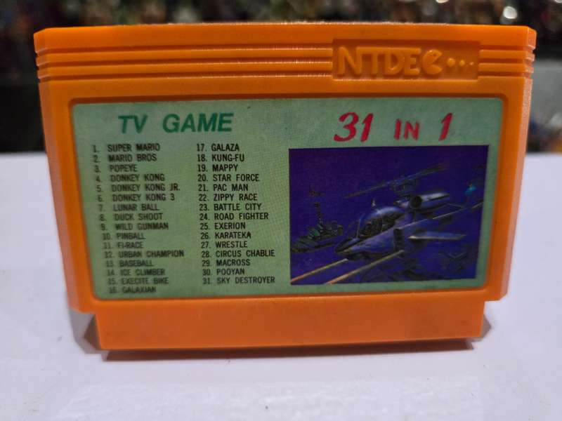 Vintage Tv Game Cartridge Famicom 31 in 1