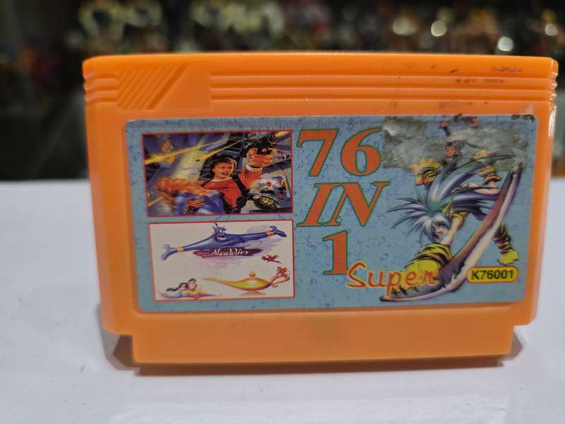 Vintage Tv Game Cartridge Famicom 76 in 1