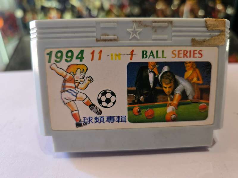 Vintage Tv Game Cartridge Famicom 11 in 1