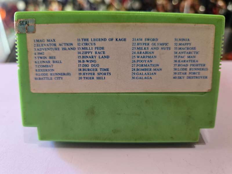Vintage Tv Game Cartridge Famicom 40 in 1