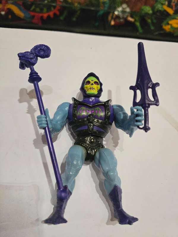 1984 Complete Battle Armor Skeletor of He-Man-Masters of the Universe 48 (MOTU) Vintage Figure