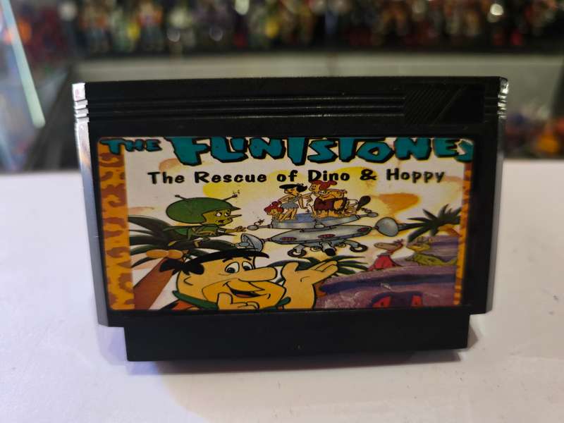 Vintage Tv Game Cartridge Famicom The Flintstones