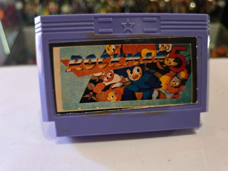 Vintage Tv Game Cartridge Famicom Rockman 5