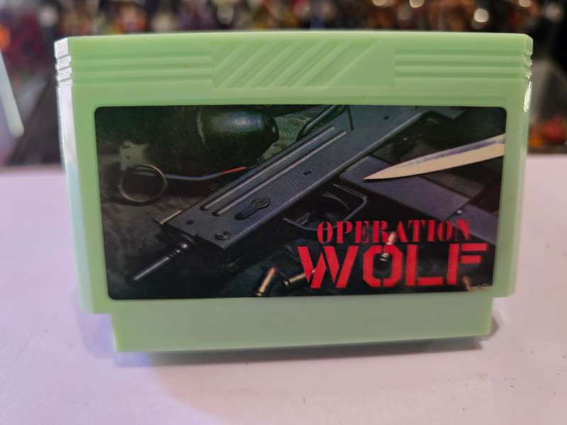 Vintage Tv Game Cartridge Famicom Operation Wolf