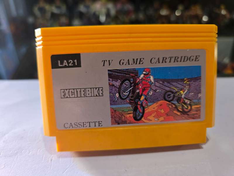 Vintage Tv Game Cartridge Famicom Excite Bike
