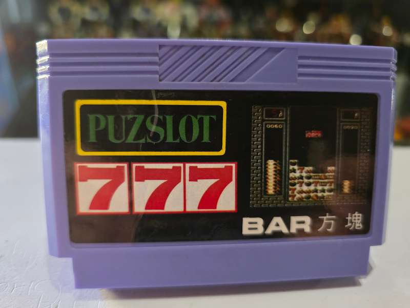 Vintage Tv Game Cartridge Famicom Puzslot