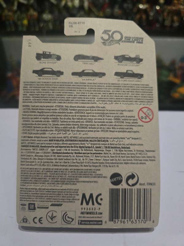 Moc HotWheels 67 Camaro Chase 50th Anniversary