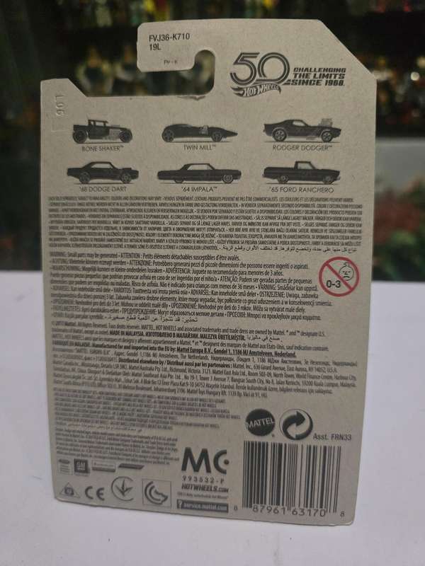 Moc HotWheels 67 Camaro Chase 50th Anniversary