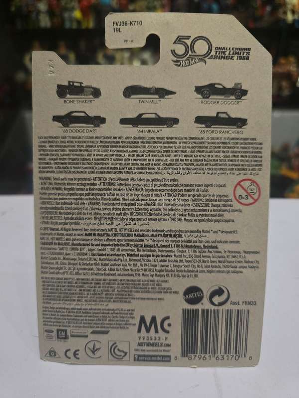 Moc HotWheels 67 Camaro Chase 50th Anniversary