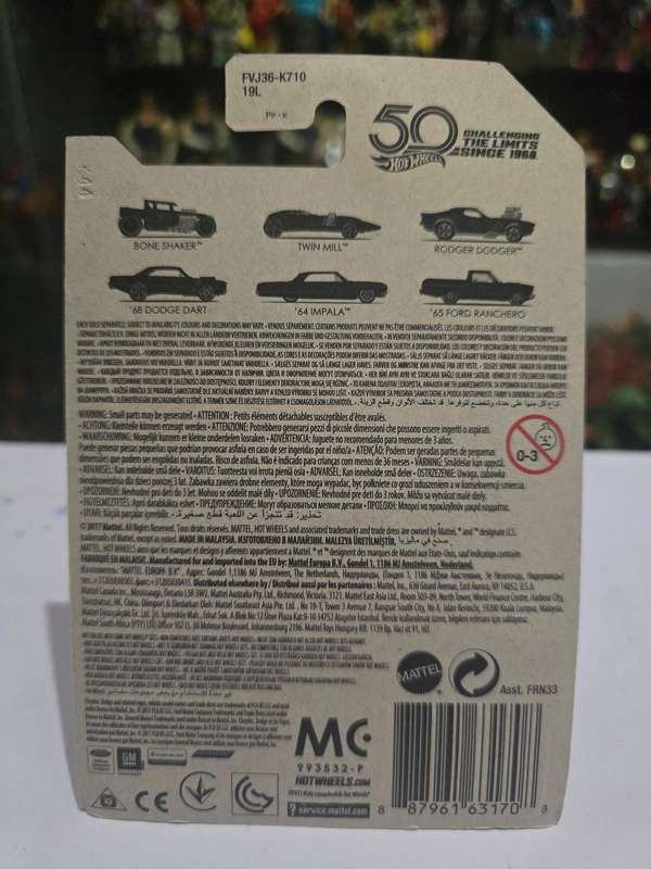 Moc HotWheels 67 Camaro Chase 50th Anniversary