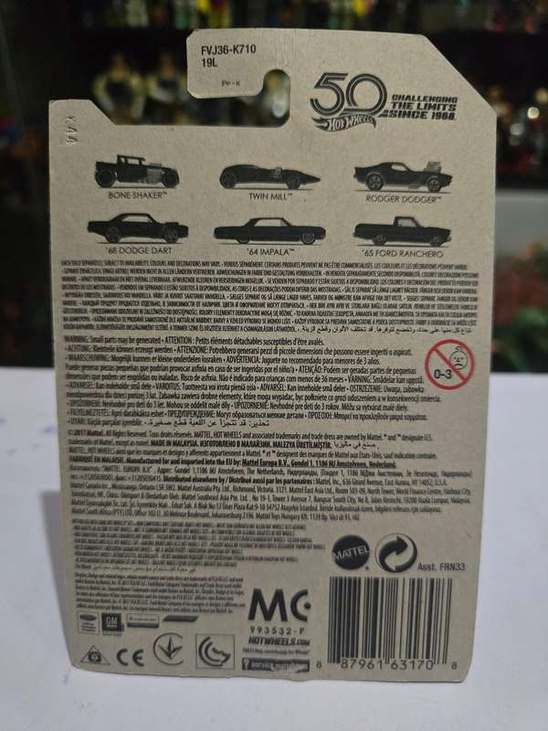 Moc HotWheels 67 Camaro Chase 50th Anniversary