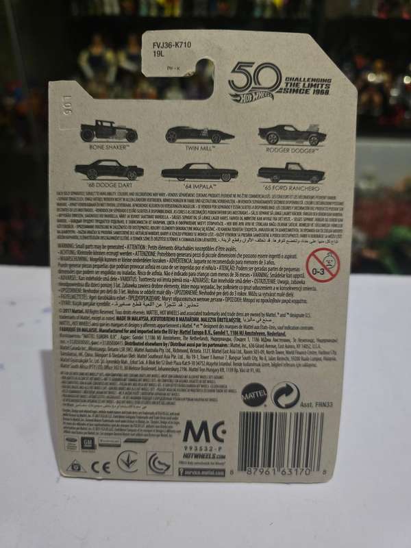 Moc HotWheels 67 Camaro Chase 50th Anniversary