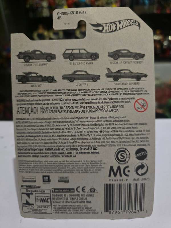 Moc HotWheels 71 Datsun 510 Wagon 51st Anniversary