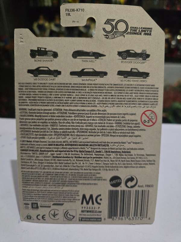 Moc HotWheels 67 Camaro Chase 50th Anniversary