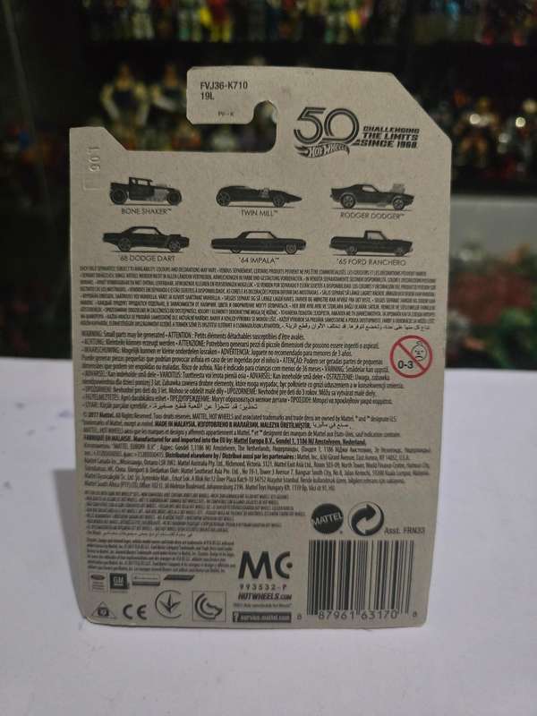 Moc HotWheels 67 Camaro Chase 50th Anniversary