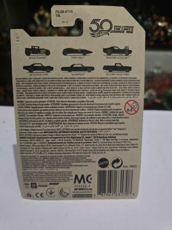Moc HotWheels 67 Camaro Chase 50th Anniversary