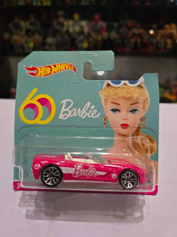 Moc HotWheels Barbie 14 Corvette Stingray 60th Anniversary