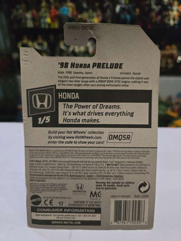 Moc HotWheels 98 Honda Prelude